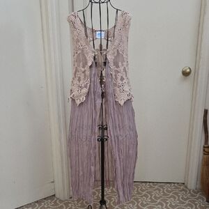 Romantic Crochet Vest